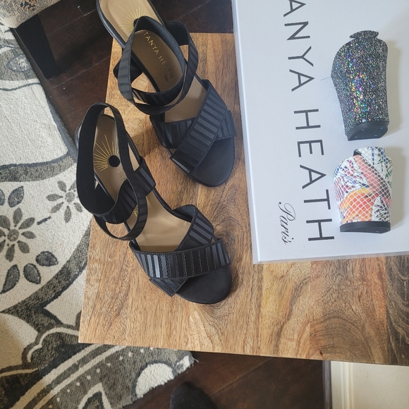 Tanya Heath Jess Vador Vegan black Sandal. US size 8, EU size 38.5 - Picture 4 of 5